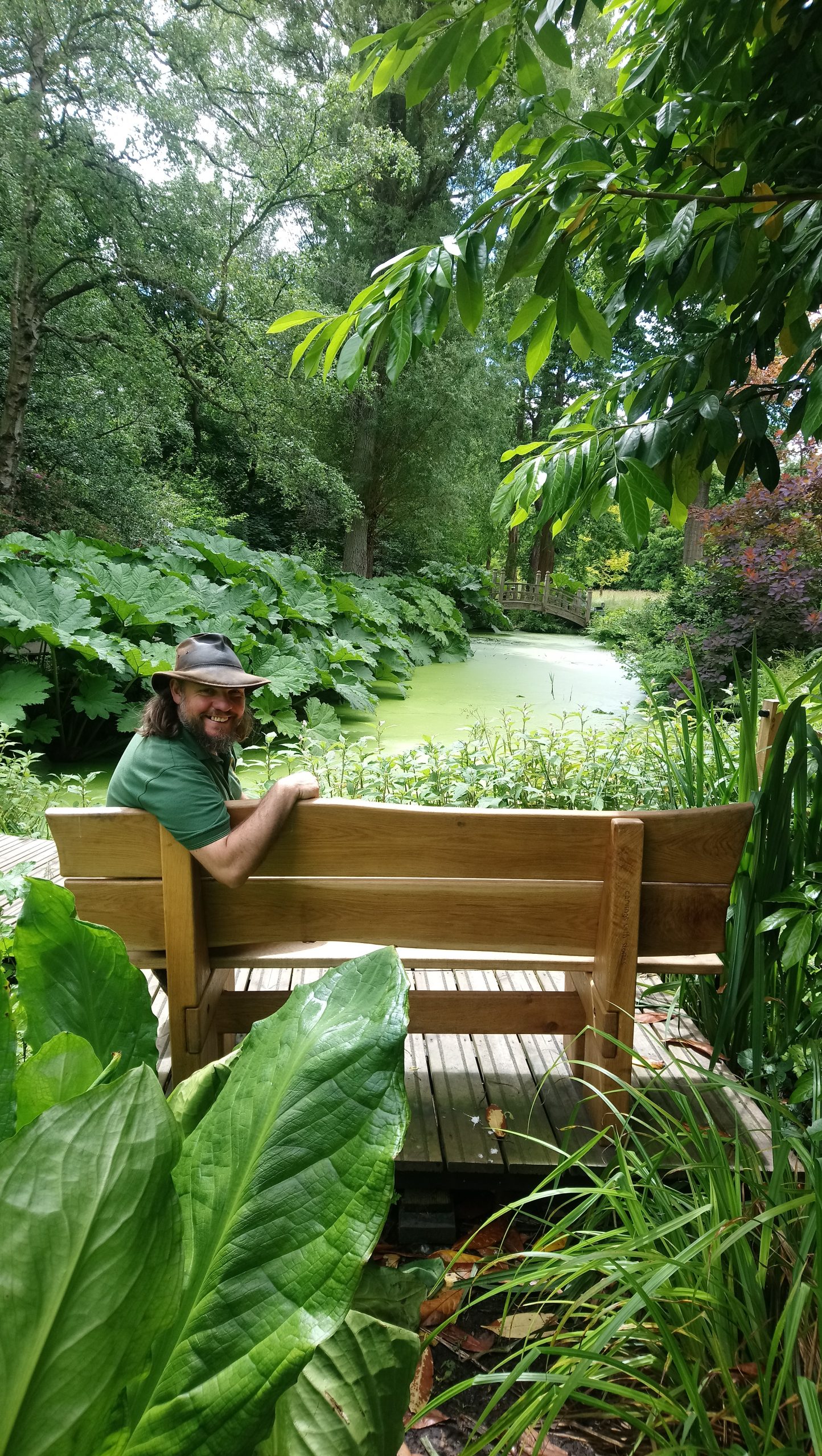 bench at Winterbourne house and gardens in Edgbaston, Birmingham
